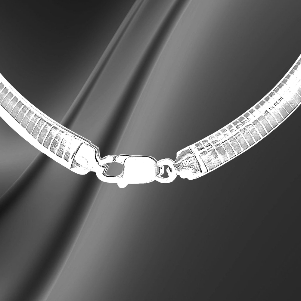 Italian Designer Sterling Silver Omega Choker/Necklace. NWOT - Picture 4 of 5